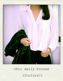 chic daily blouse (2colors!) 아이보리 품절!