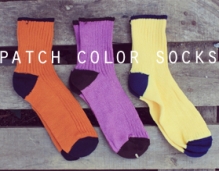 patch color socks (3color!)