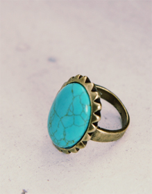 vintage antique ring (blue)