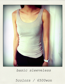 (무지) basic sleeveless (5colors!) 시즌오프세일 3000원
