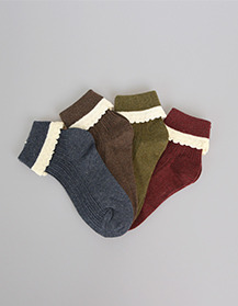 golgi - lace socks set (4colors set!) 