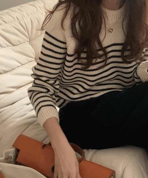 [주문폭주 10-14일소요] maison stripe knit ( 프렌치 니트 )