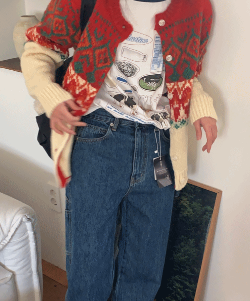 mother vintage cardigan ( 울 70 )