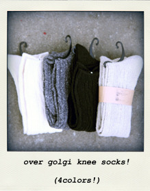 over golgi knee socks! (4colors!)