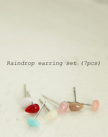 Raindrop earring set (7pcs)