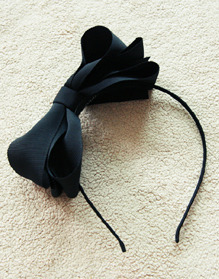 double ribbon hairband ( 블랙/ 네이비)  제작중 배송지연중입니다! 