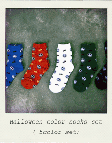 Halloween color socks set (5color set)