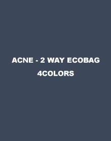 [주문폭주/입고지연 일주일 이상 소요됩니다!]ACNE - 2 WAY ECOBAG (블랙 , 다크 그레이 , 블루 )